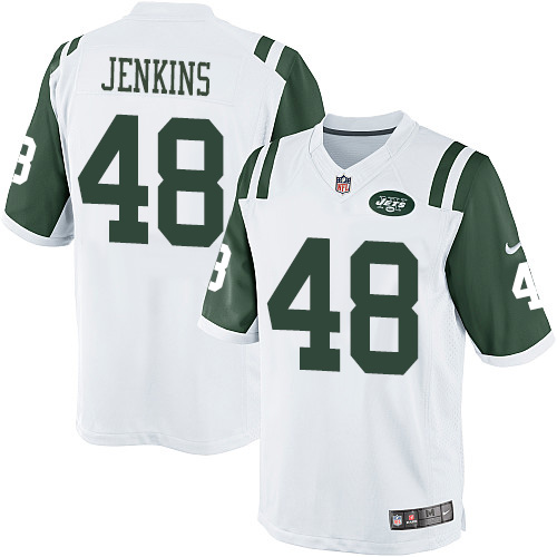 Youth Limited Jordan Jenkins Nike Jersey White Road - #48 NFL New York Jets